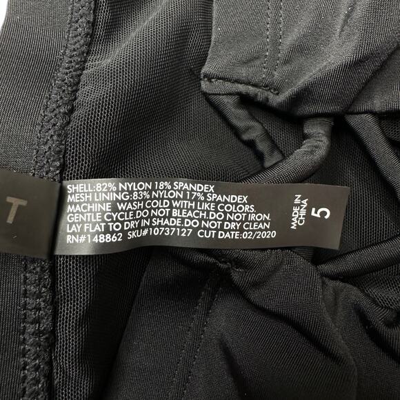 Torrid Lattice Ruched Front One Piece Swimsuit Black Plus Size 5X NWT - Picture 13 of 13